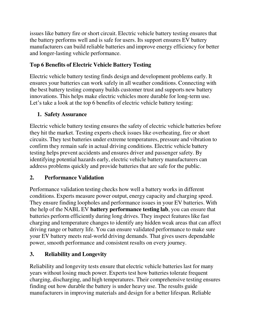 PPT - Benefits of Electric Vehicle Battery Testing PowerPoint ...