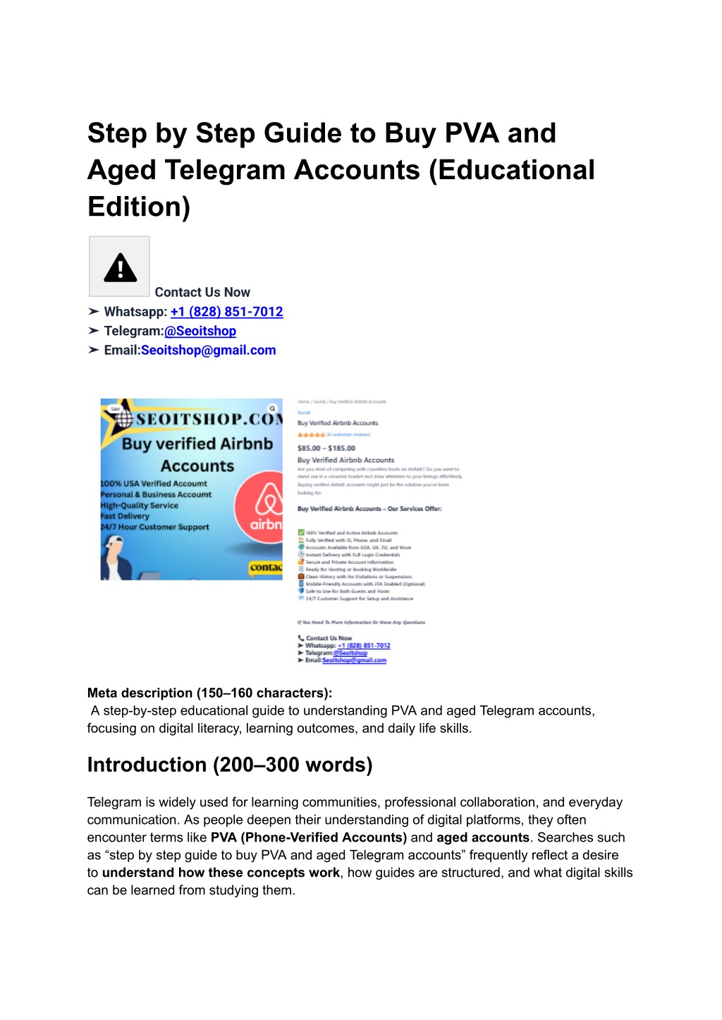 PPT - Stip by Stip Guide to Buy PVA and Aged Telegram Accounts ...