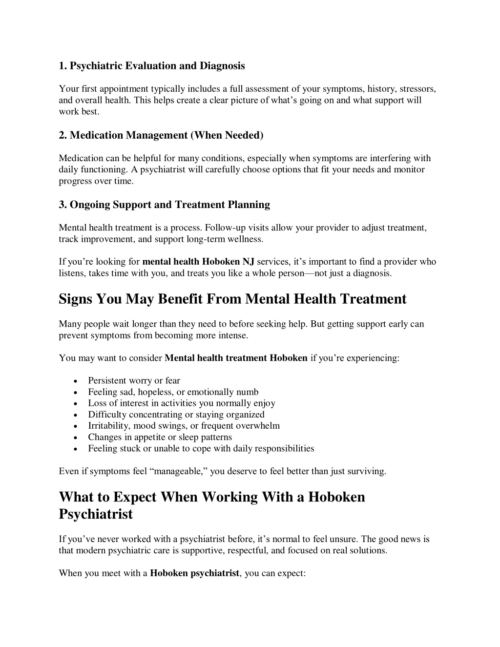 PPT - Hoboken Psychiatrist Mental Health Treatment in Hoboken, NJ ...
