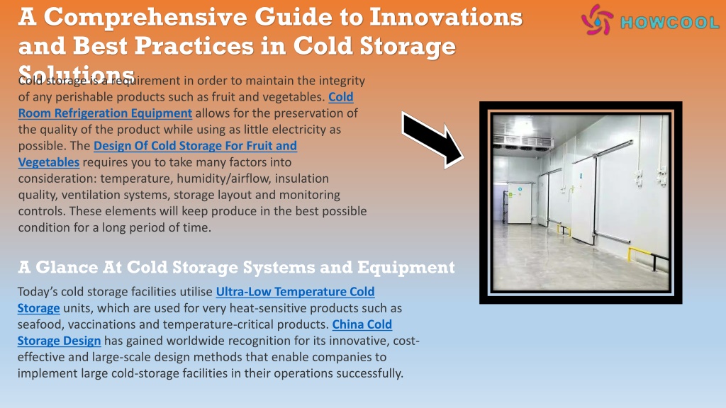 Illustration of Energy Harvesting Cold Storage Solutions