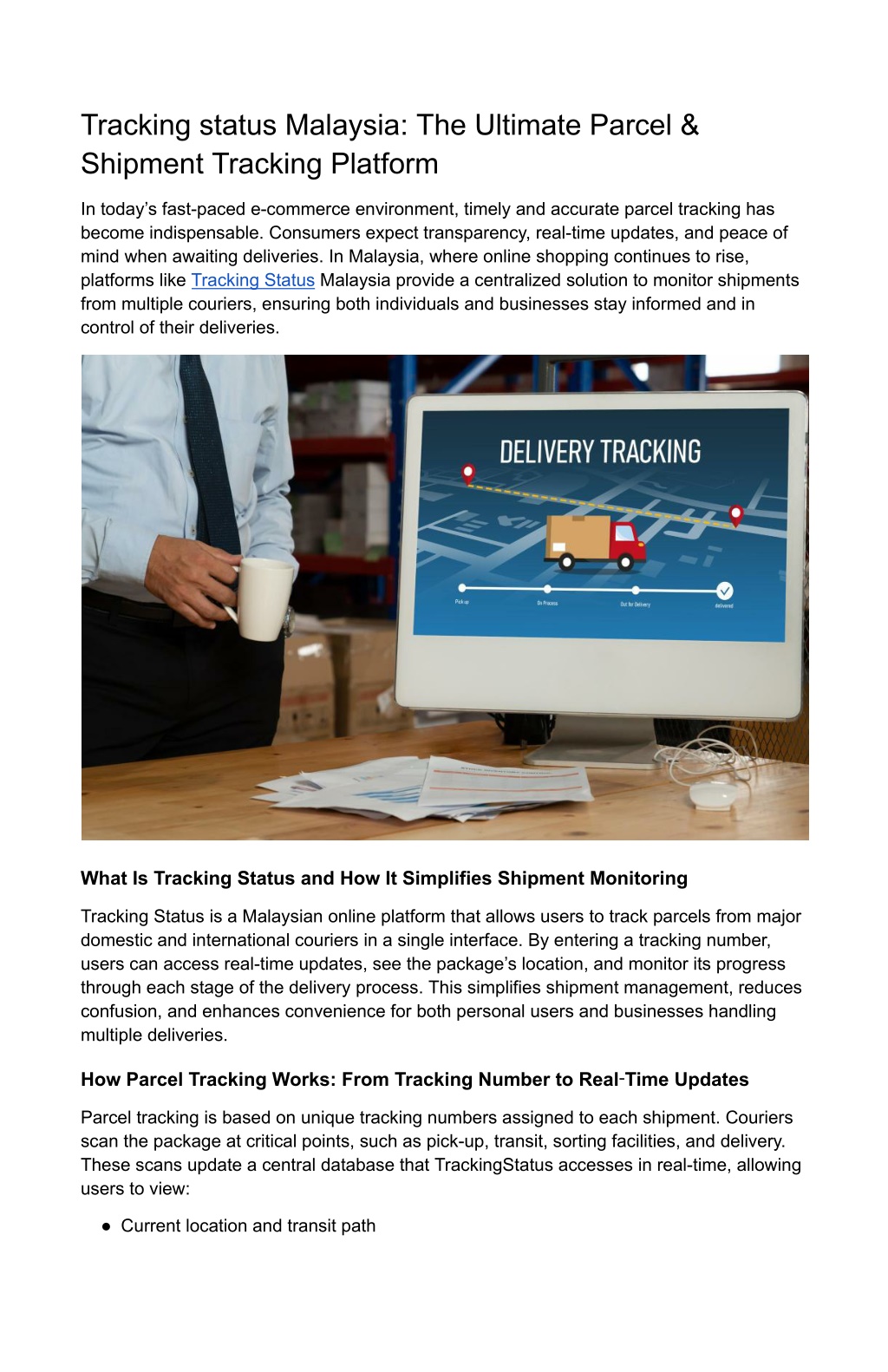 PPT - Tracking Status All‑in‑One Malaysian Parcel Tracking PowerPoint ...