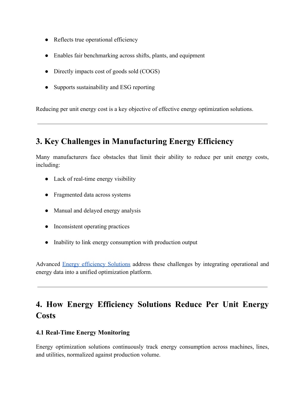 PPT - Energy Efficiency Solutions to Reduce Per Unit Energy Costs in ...
