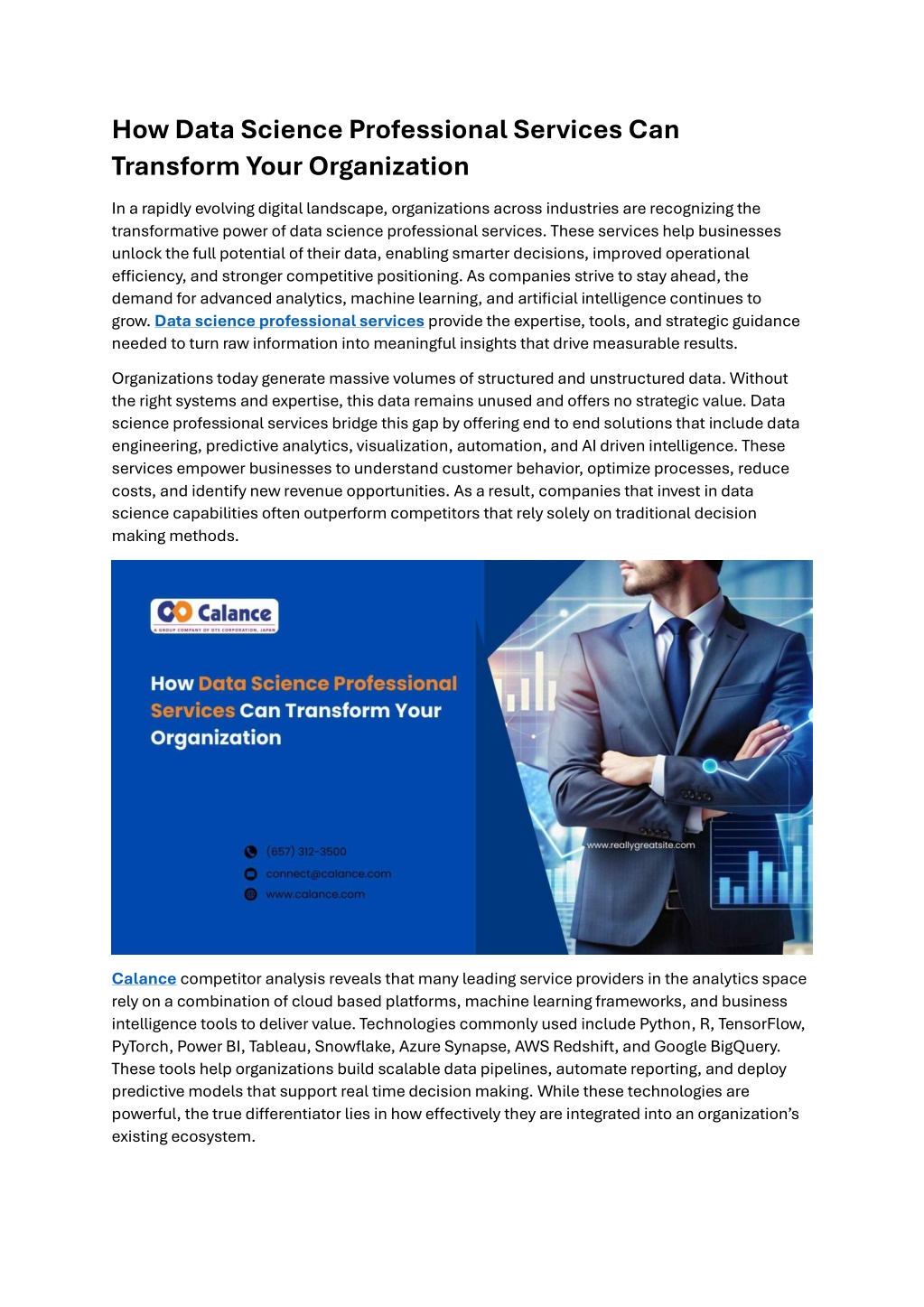 PPT - How Data Science Professional Services Can Transform Your ...