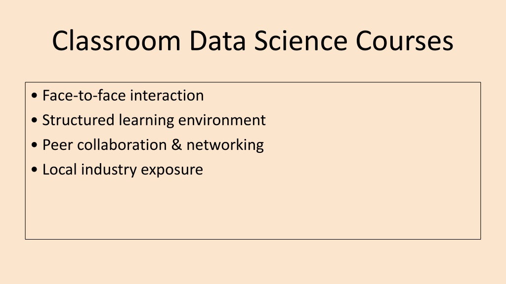 PPT - Data Science Course in Bangalore: Classroom or Online? PowerPoint ...