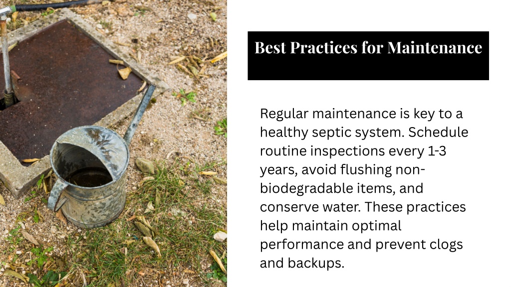PPT - Essential Guide to Septic Tank Cleaning in Flemington Maintenance ... - Septic System Maintenance Best Practices