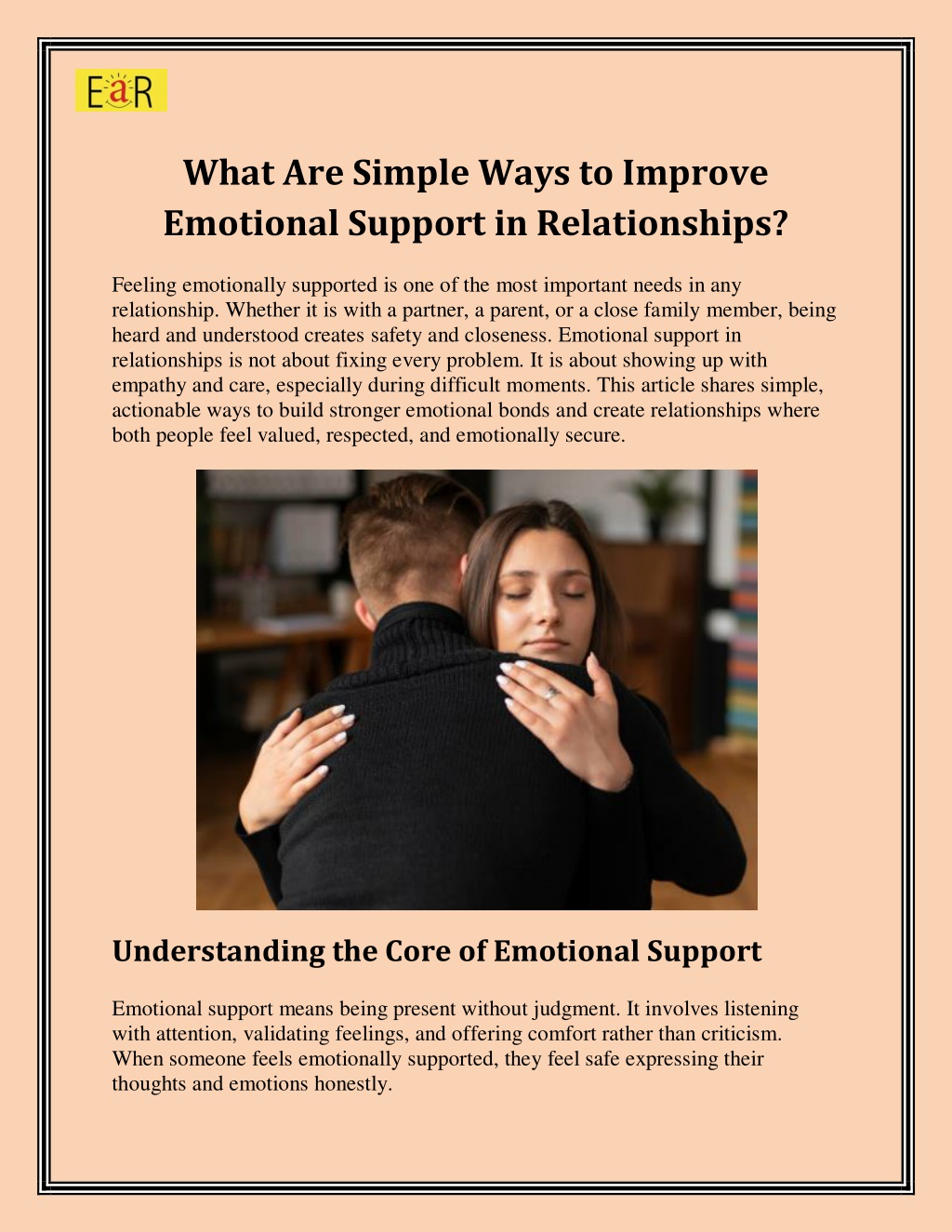 PPT - What Are Simple Ways to Improve Emotional Support in ...