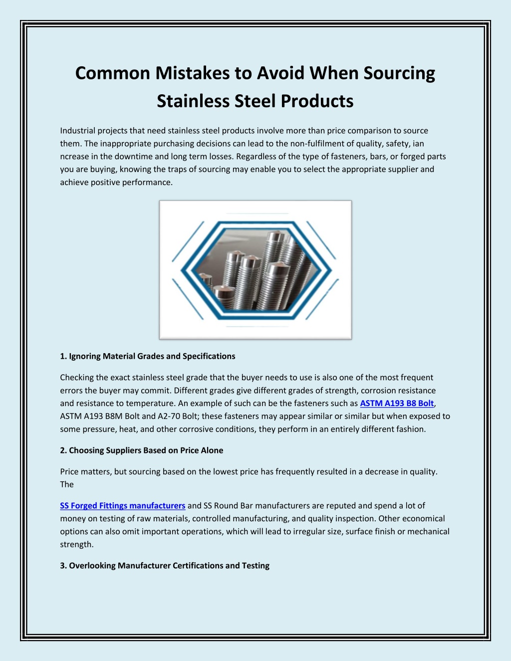PPT - Common Mistakes to Avoid When Sourcing Stainless Steel Products ...