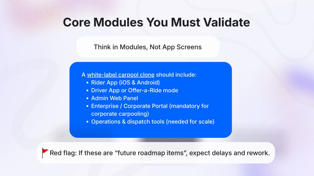 PPT - Before You Choose a Carpool Clone App: A Market-Readiness Feature ...