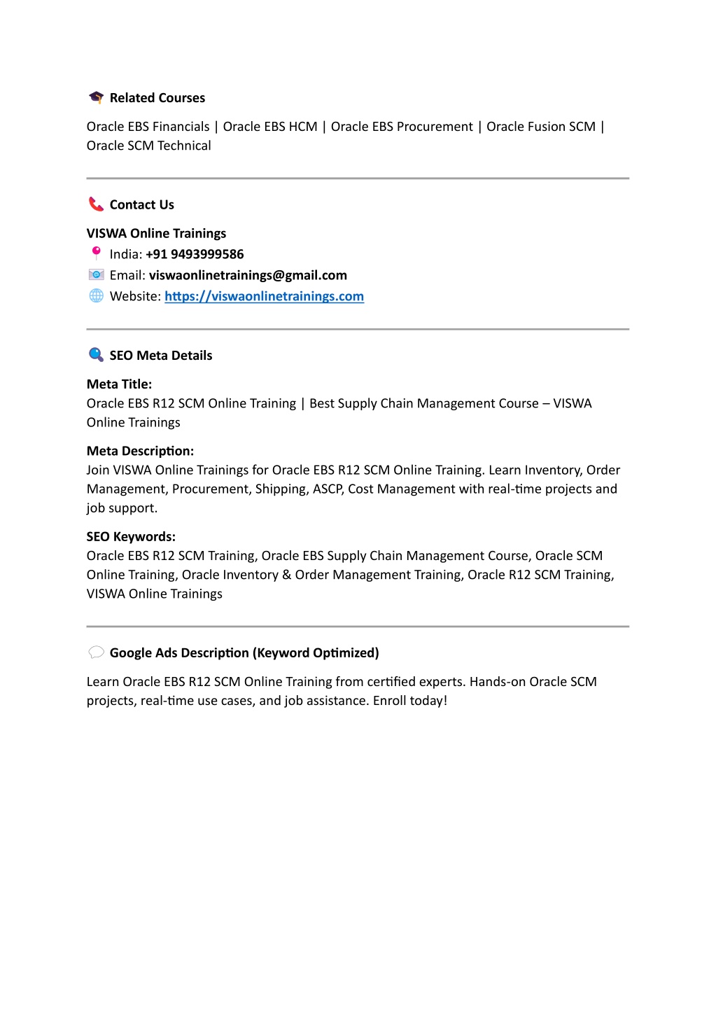 PPT - Oracle EBS R12 SCM Training Institute Certification From India ...