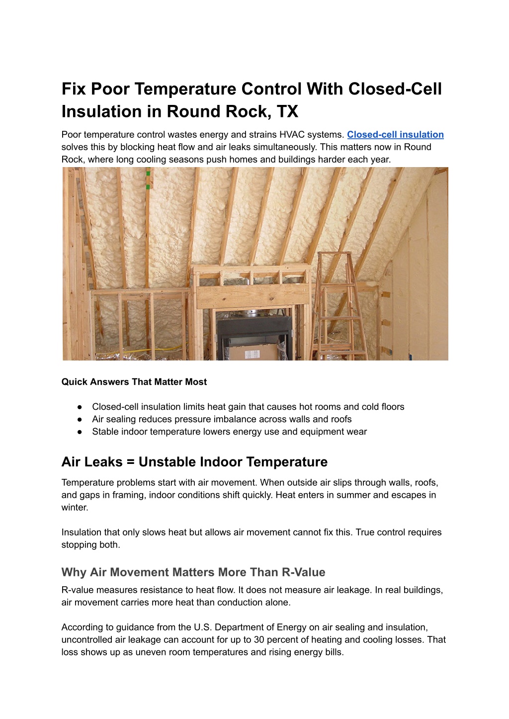 PPT - Fix Poor Temperature Control With Closed-Cell Insulation in Round ...