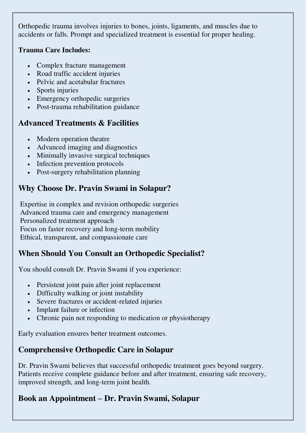 PPT - Orthopedic Trauma Care in Solapur - Dr. Pravin Swami PowerPoint ...