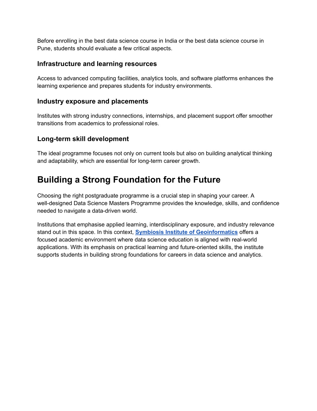 PPT - Choosing the Best Data Science Course in India for a Future-Ready ...