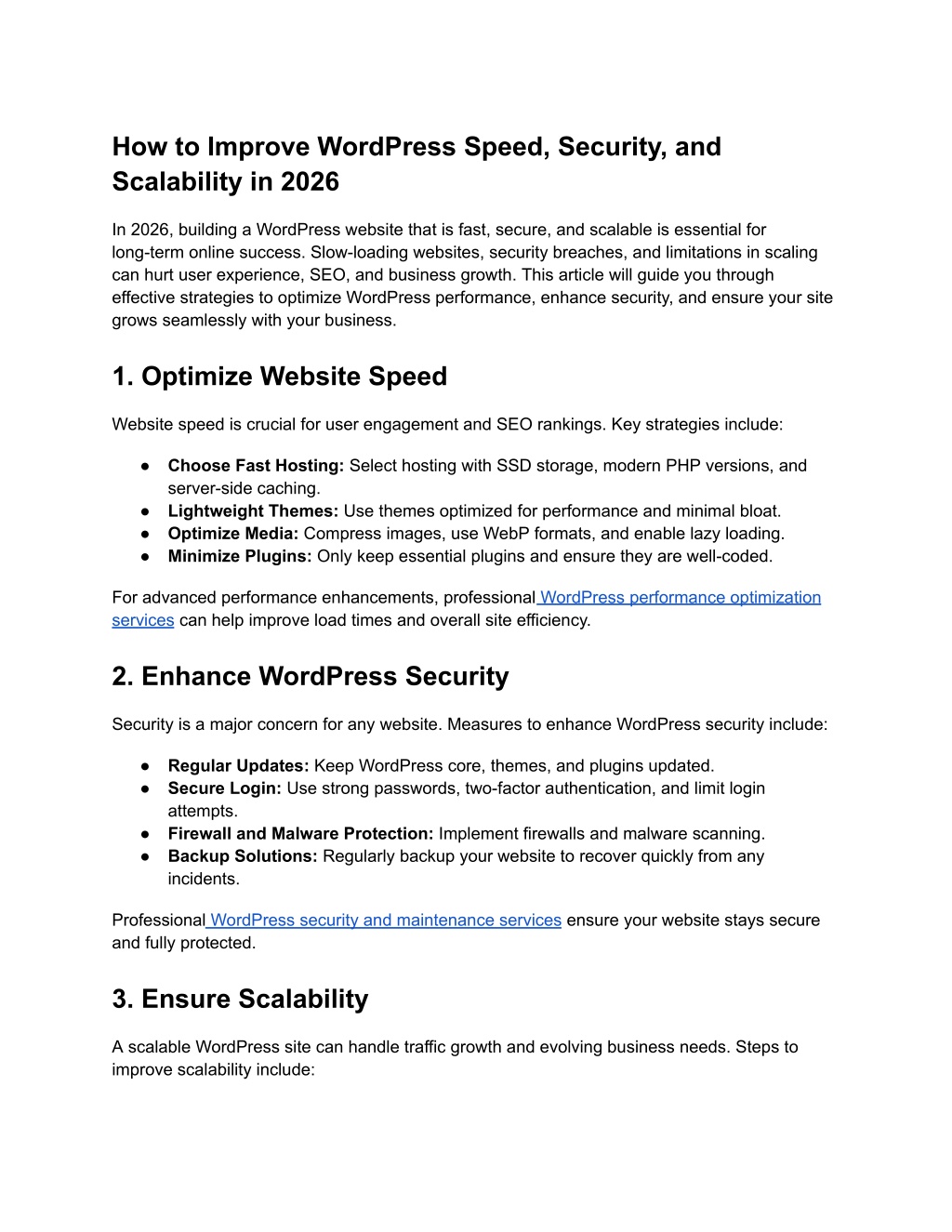 PPT - How to Improve WordPress Speed, Security, and Scalability in 2026 ...