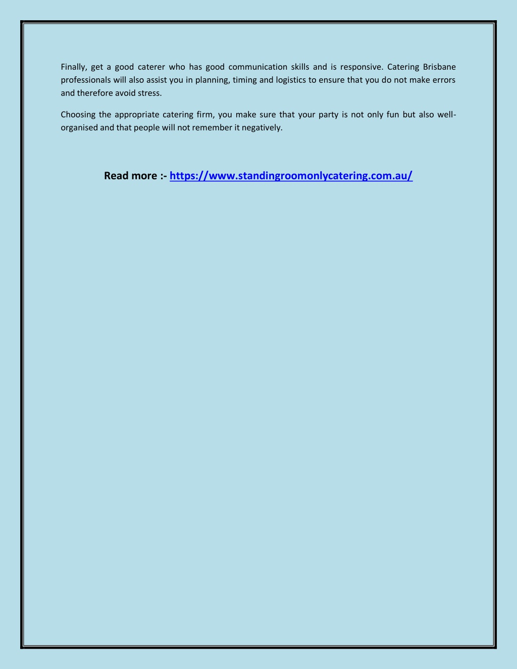 PPT - How to Choose the Right Party Caterer in Brisbane PowerPoint ...
