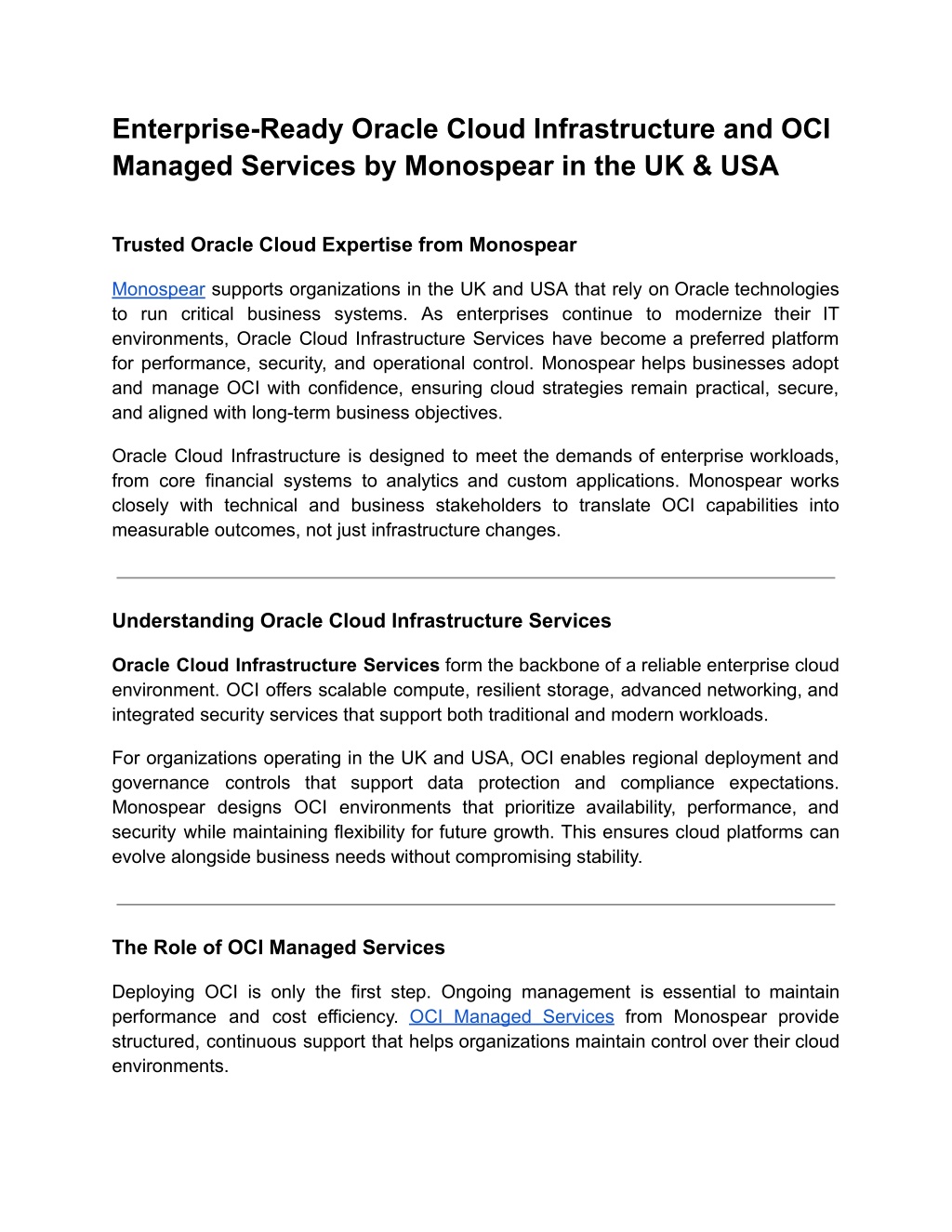 PPT - Enterprise-Ready Oracle Cloud Infrastructure and OCI Managed ...