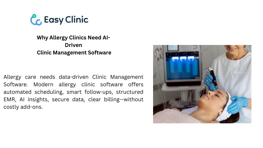 PPT - AI & Automation Software for Allergy Clinics How EasyClinic ...