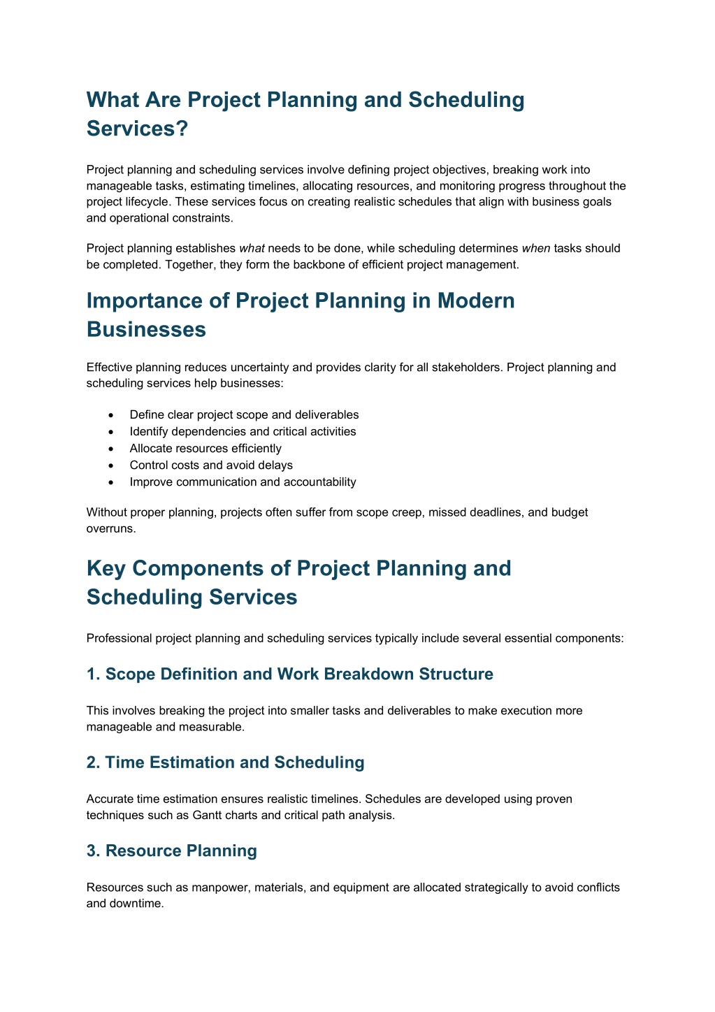 Define Project Planning PPT - Project Planning and Scheduling Services - The Foundation of ...