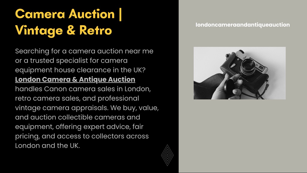 PPT - Camera Auction | Vintage & Retro Camera Sales London PowerPoint ...