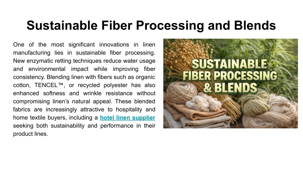 PPT - Innovations In Linen Fabrics For Textile Manufacturers PowerPoint ...