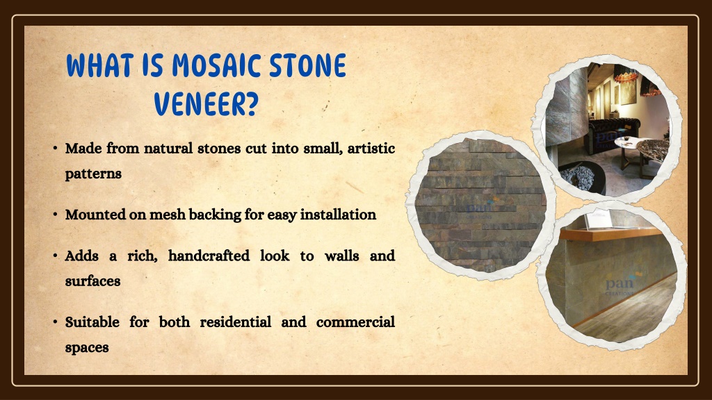 PPT - Guide to Choosing the Right Mosaic Stone Veneer for Your Space ...