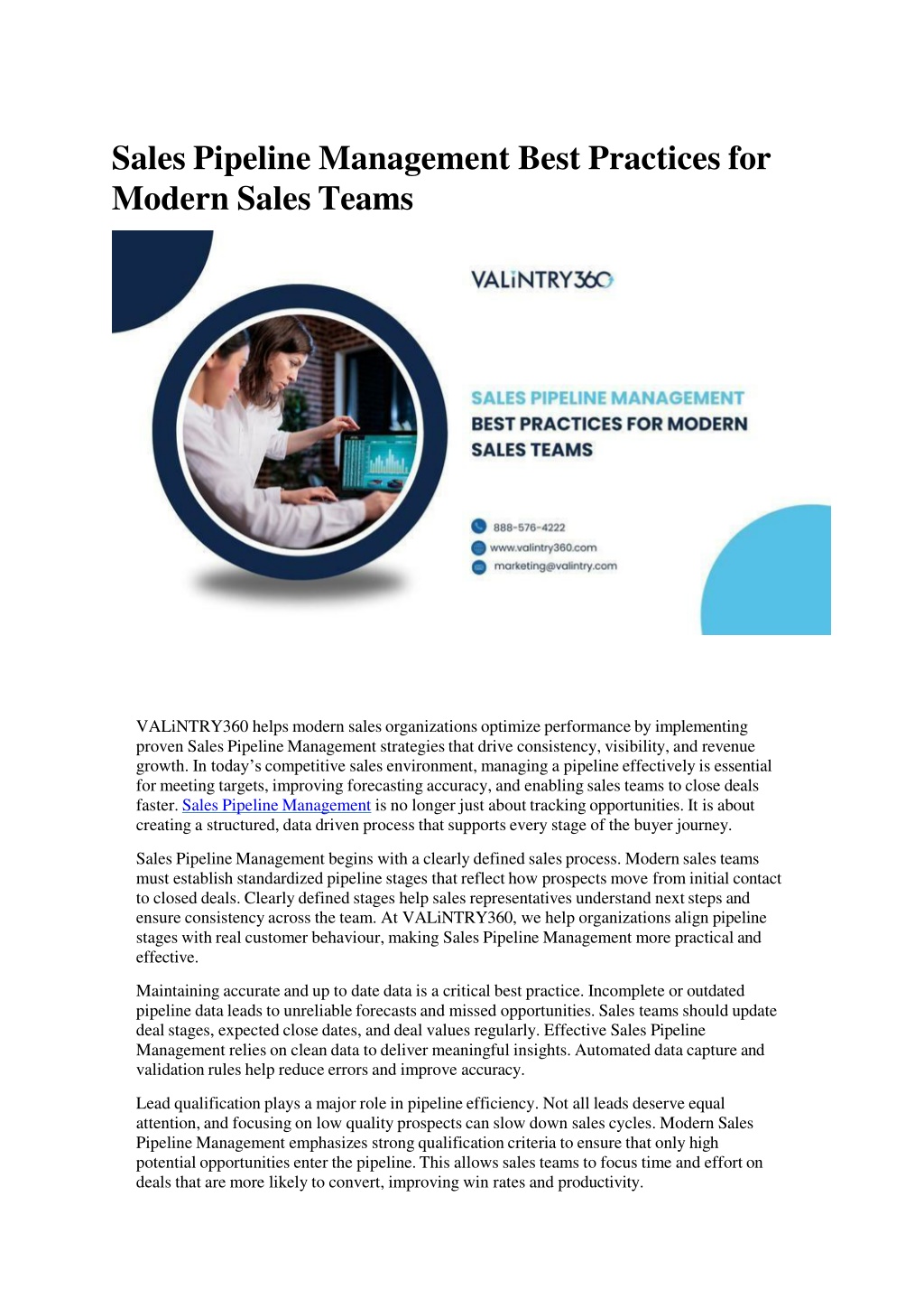 PPT - Sales Pipeline Management Best Practices for Modern Sales Teams ...