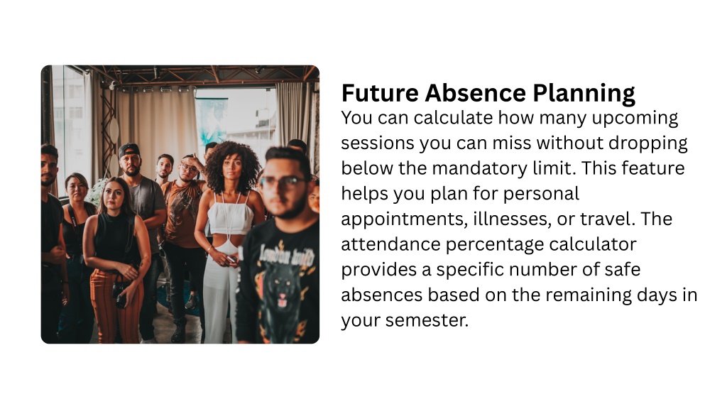 Absence Calculator PPT - What Students Can Review with an Attendance Calculator PowerPoint ...