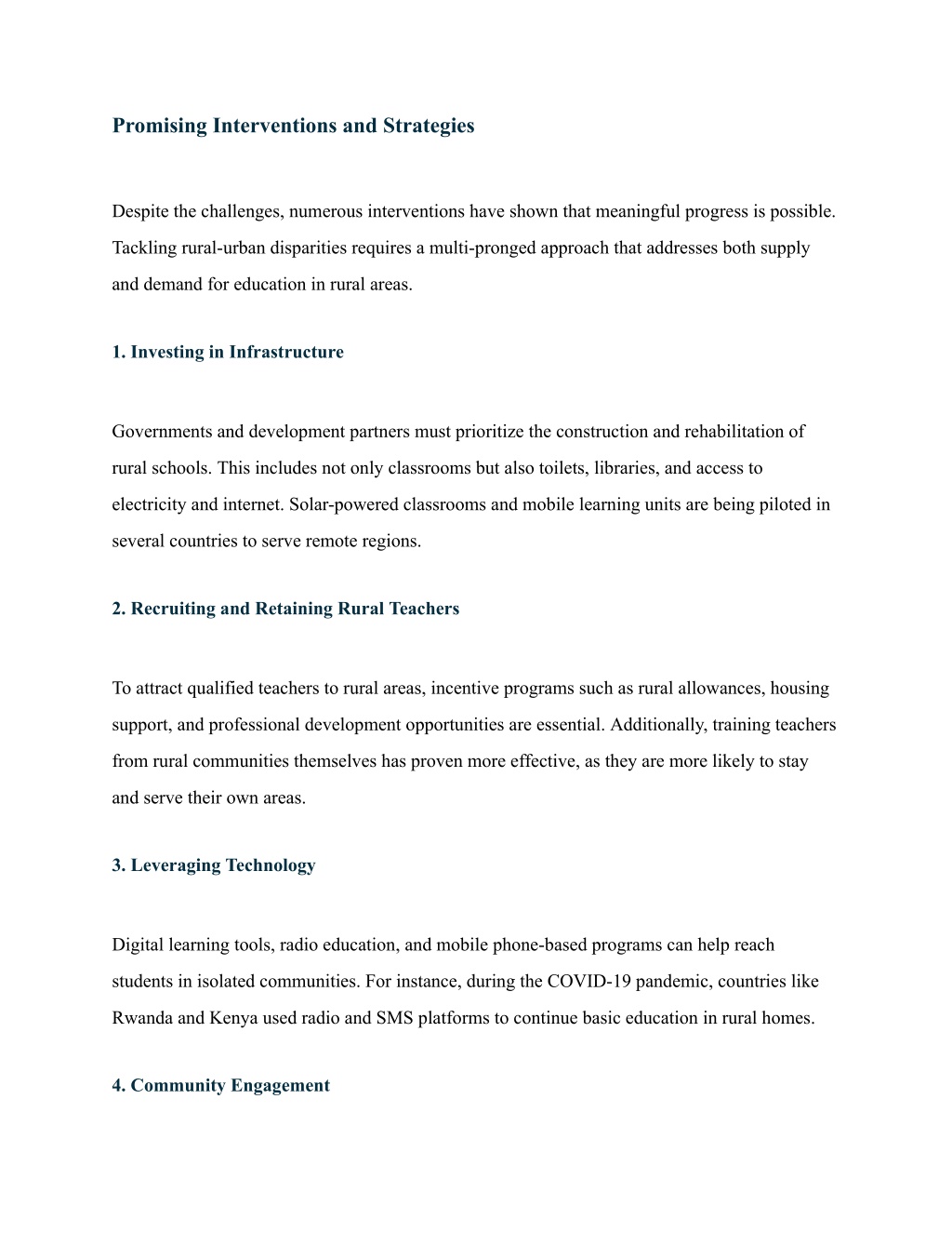 PPT - Bridging the Gap_ Tackling Rural-Urban Disparities in Educational ...