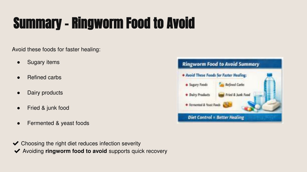 PPT - Ringworm Diet: Foods to Eat & Avoid for Ringworm Infection ...