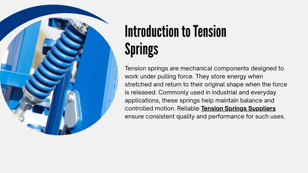 Spring Based Tension PPT - An Overview of Tension Springs and Their Functions PowerPoint ...