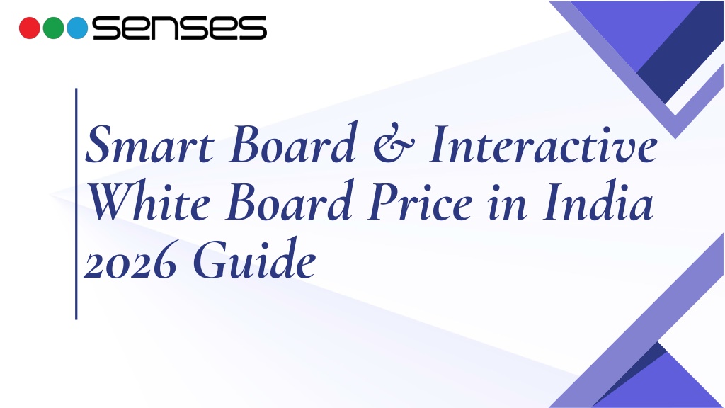 PPT - Smart Board & Interactive White Board Price in India 2026 Guide ...