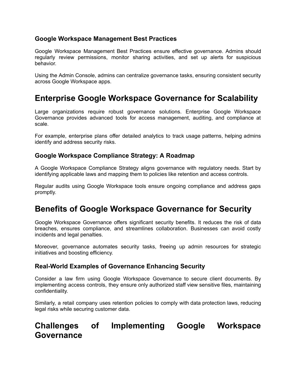 PPT - The Pivotal Role of Governance in Strengthening Google Workspace ...