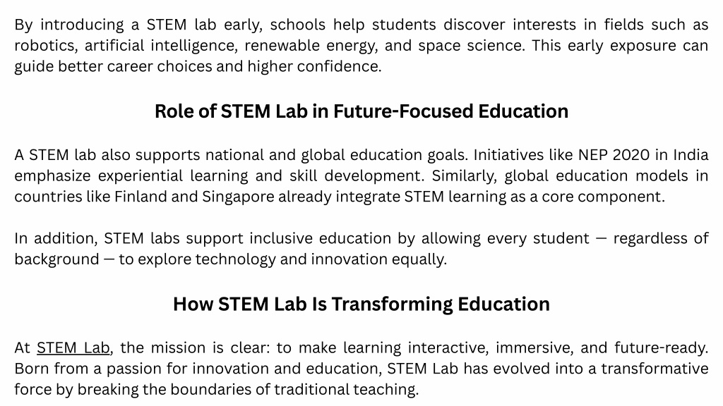 PPT - What Is a STEM Lab and Why Every School Needs One in 2026 ...