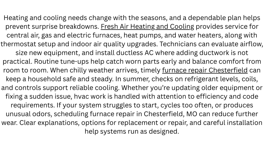 PPT - Fresh Air Heating and Cooling PowerPoint Presentation, free ...