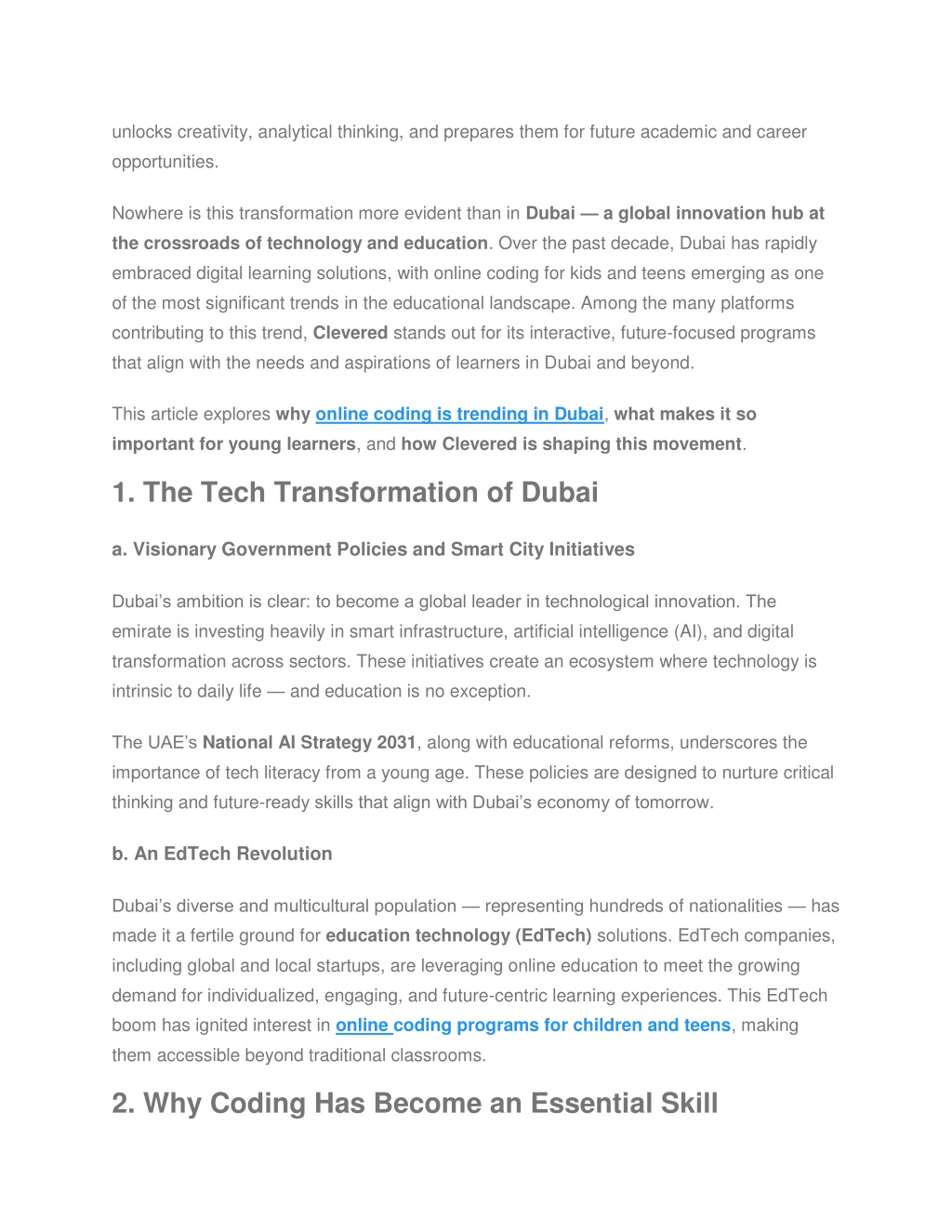 PPT - Why Online Coding for Kids & Teens Is Trending in Dubai — With ...
