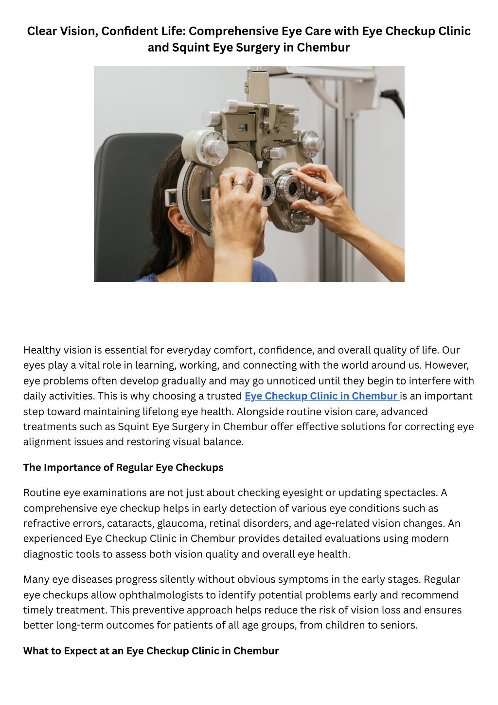 PPT - Clear Vision, Confident Life Comprehensive Eye Care with Eye ...