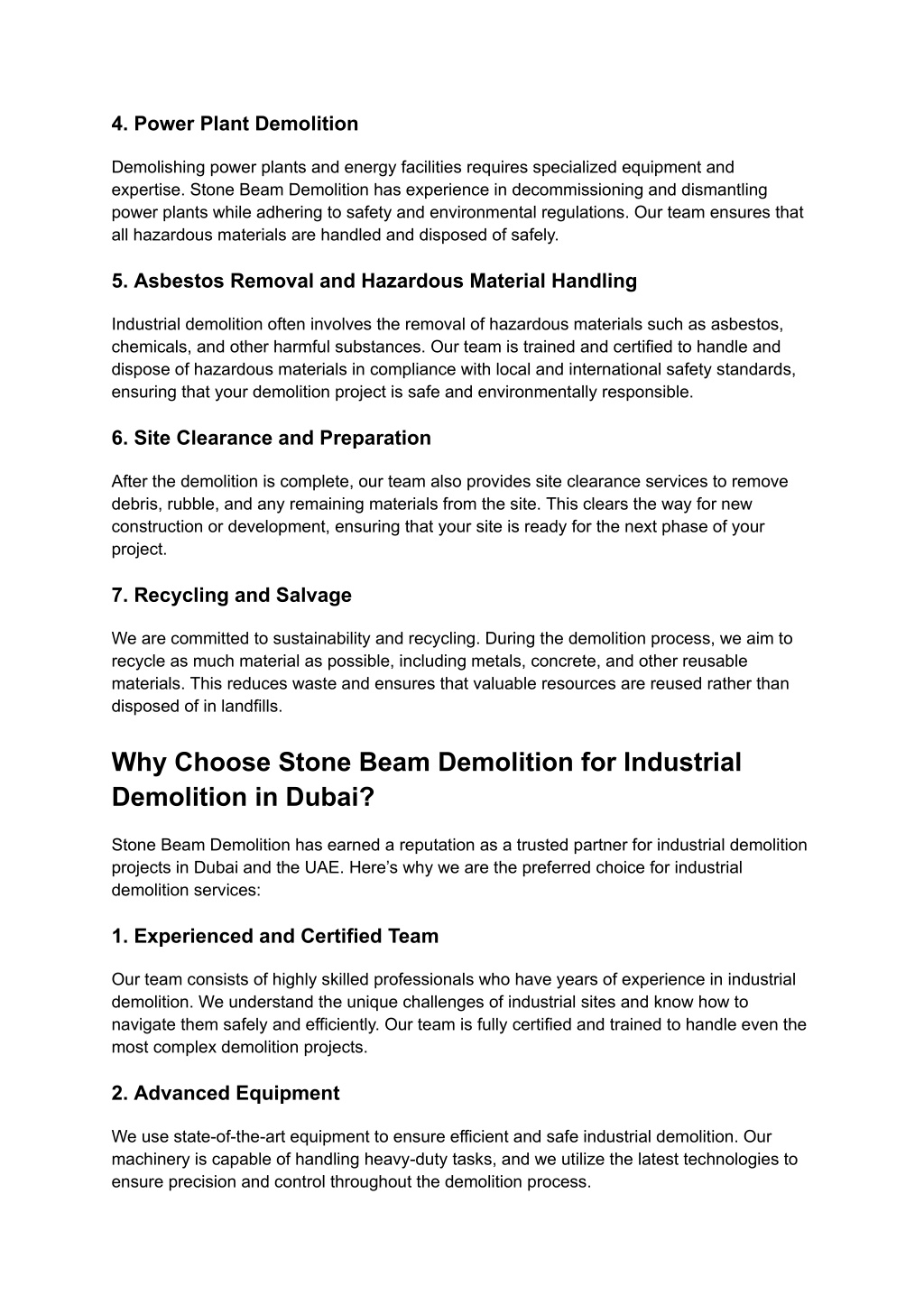 PPT - Industrial Demolition Services in Dubai UAE PowerPoint ...