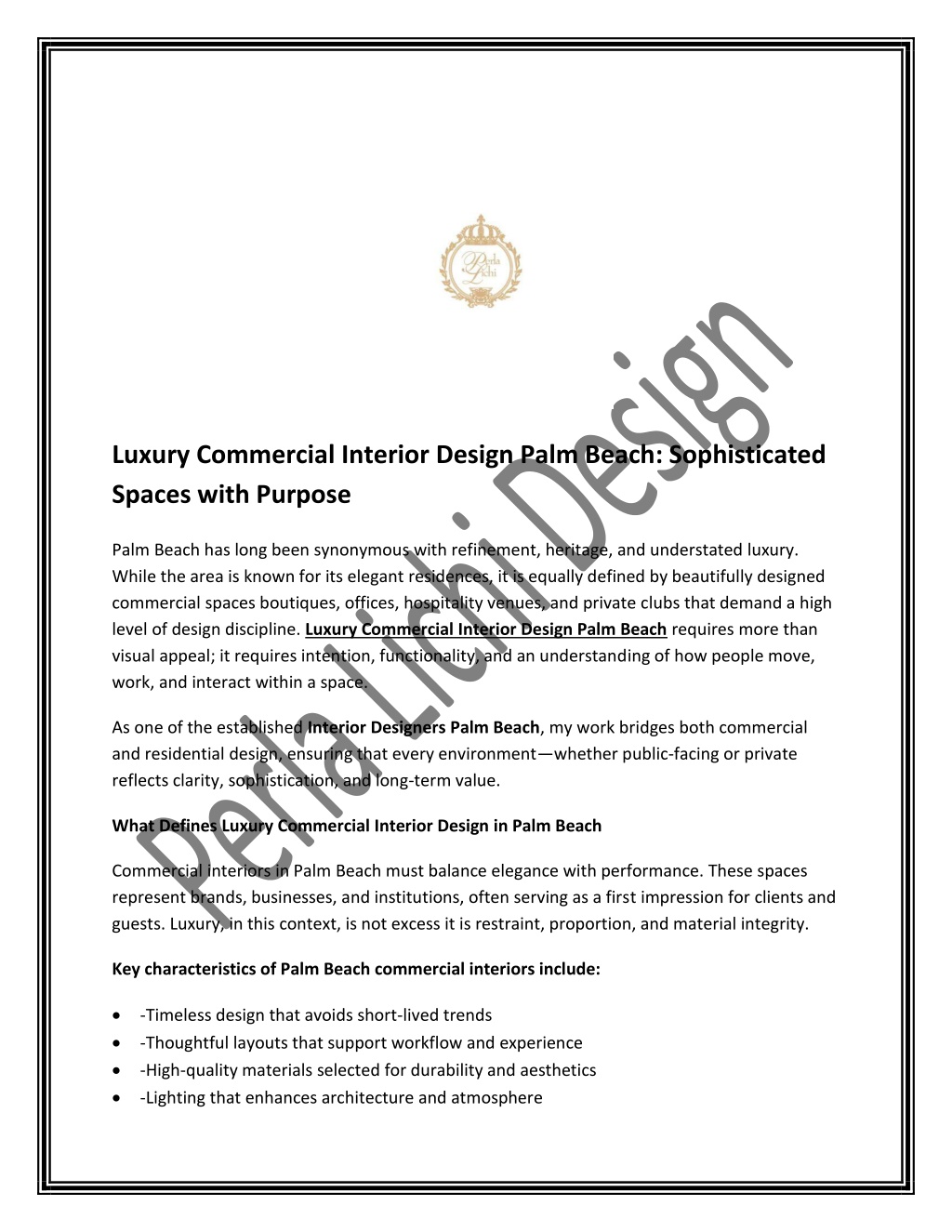 PPT - Luxury Commercial Interior Design Palm Beach: Sophisticated ...
