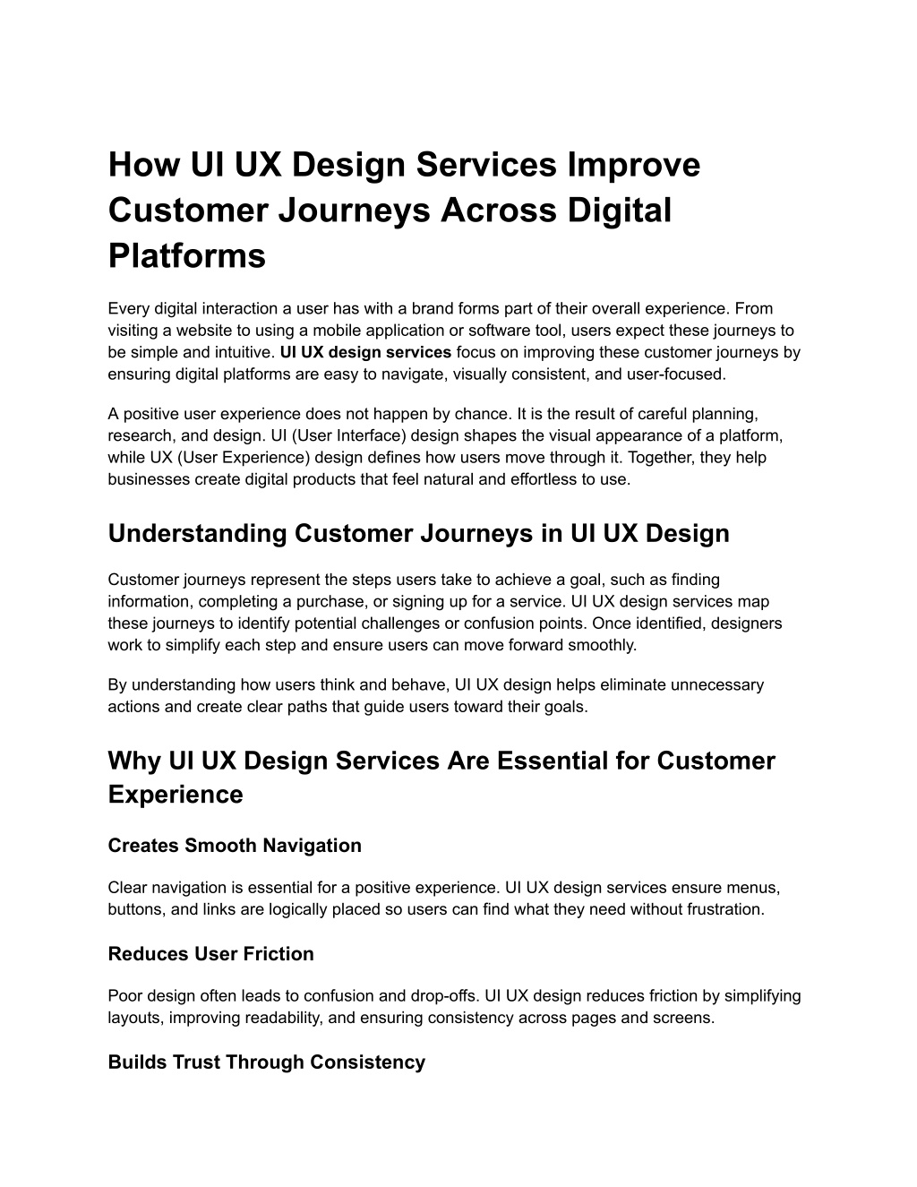 PPT - How UI UX Design Services Improve Customer Journeys Across ...