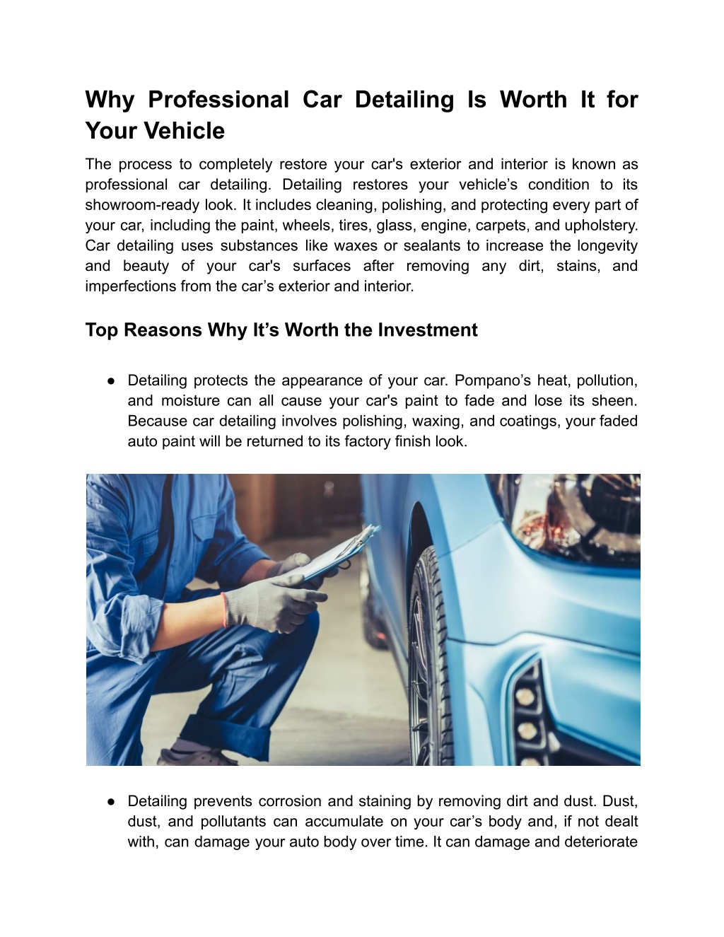 PPT - Why Your Car Deserves Professional Detailing Services PowerPoint ...