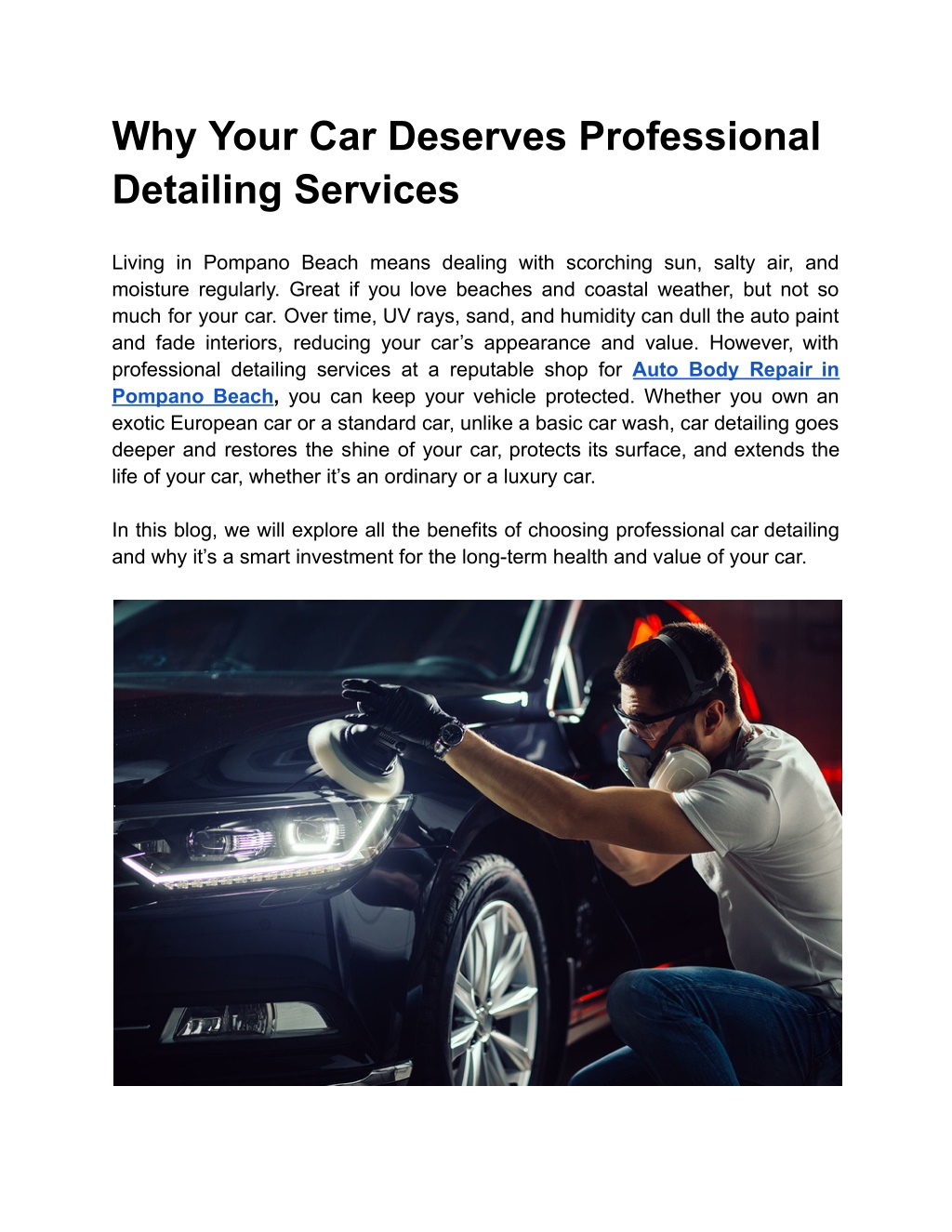 PPT - Why Your Car Deserves Professional Detailing Services PowerPoint ...