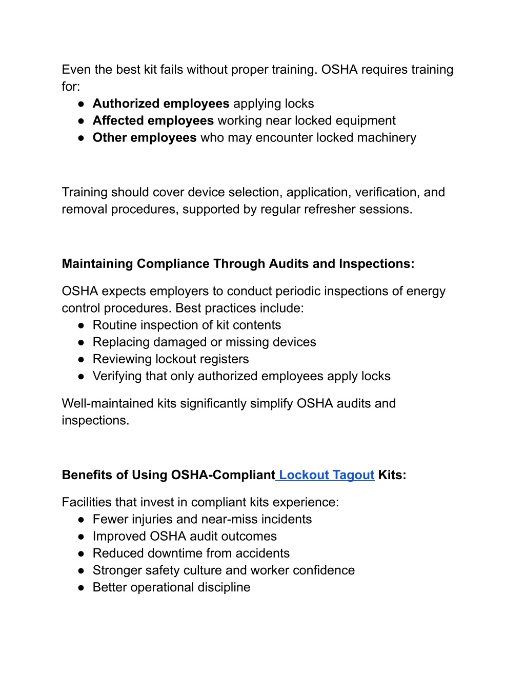 Operating Machine Without Proper Training PPT - OSHA-Compliant Lockout Tagout Kits What Every U.S. Facility Must ...