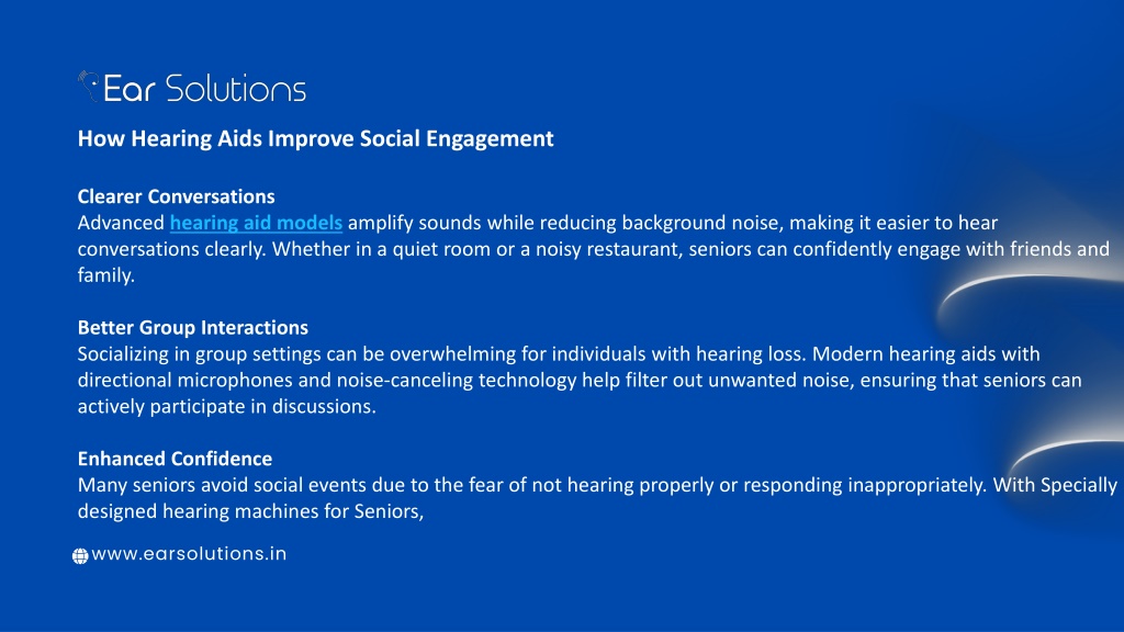 PPT - How Hearing Aids Help Seniors Stay Socially Active? PowerPoint ...