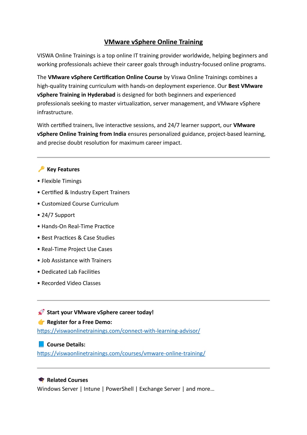 PPT - VMware vSphere Online Training by Real-time Trainer in India ...