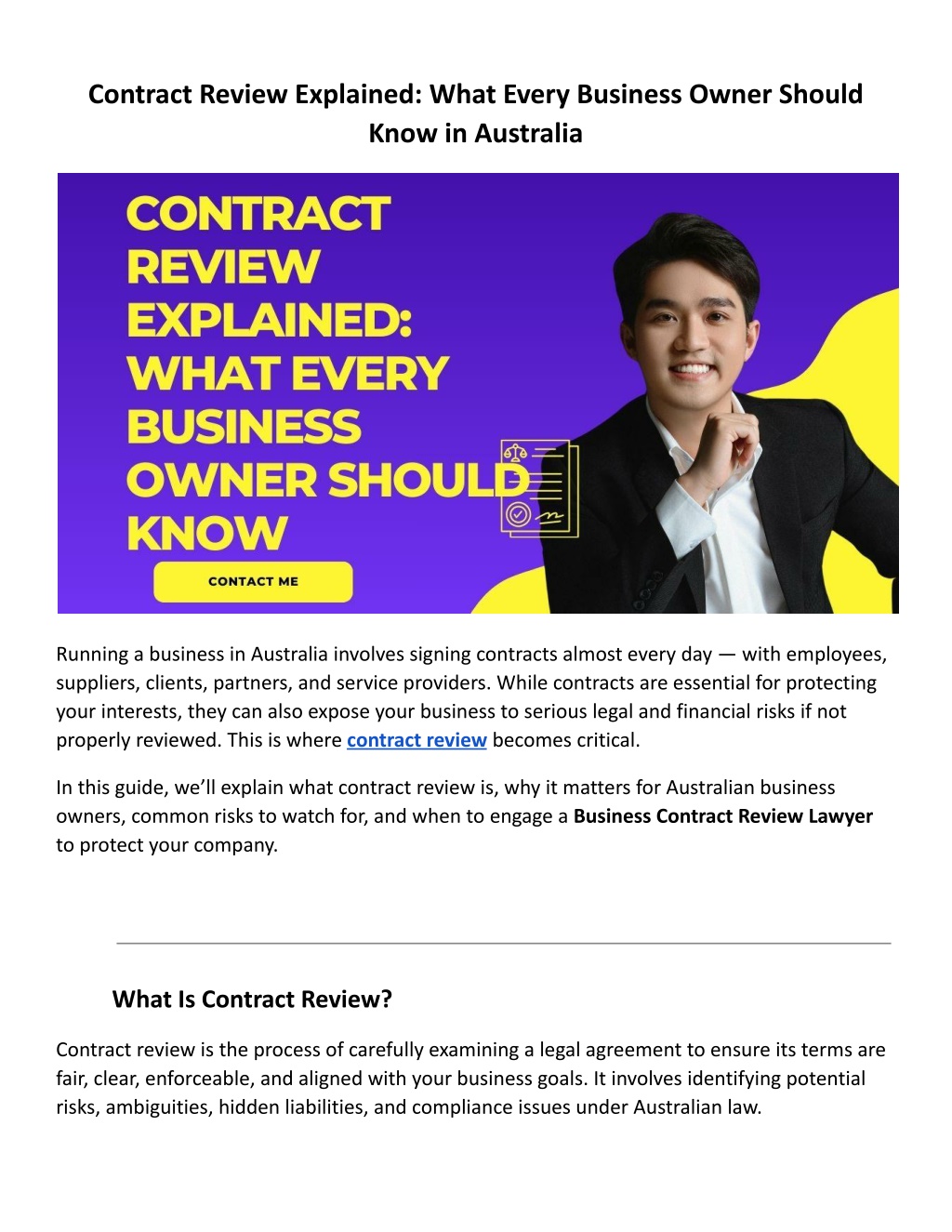 PPT - Contract Review Explained_ What Every Business Owner Should Know ...