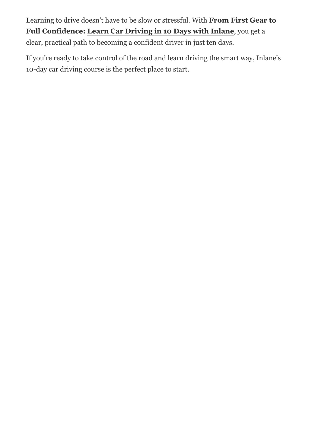 PPT - From First Gear to Full Confidence_ Learn Car Driving in 10 Days ...