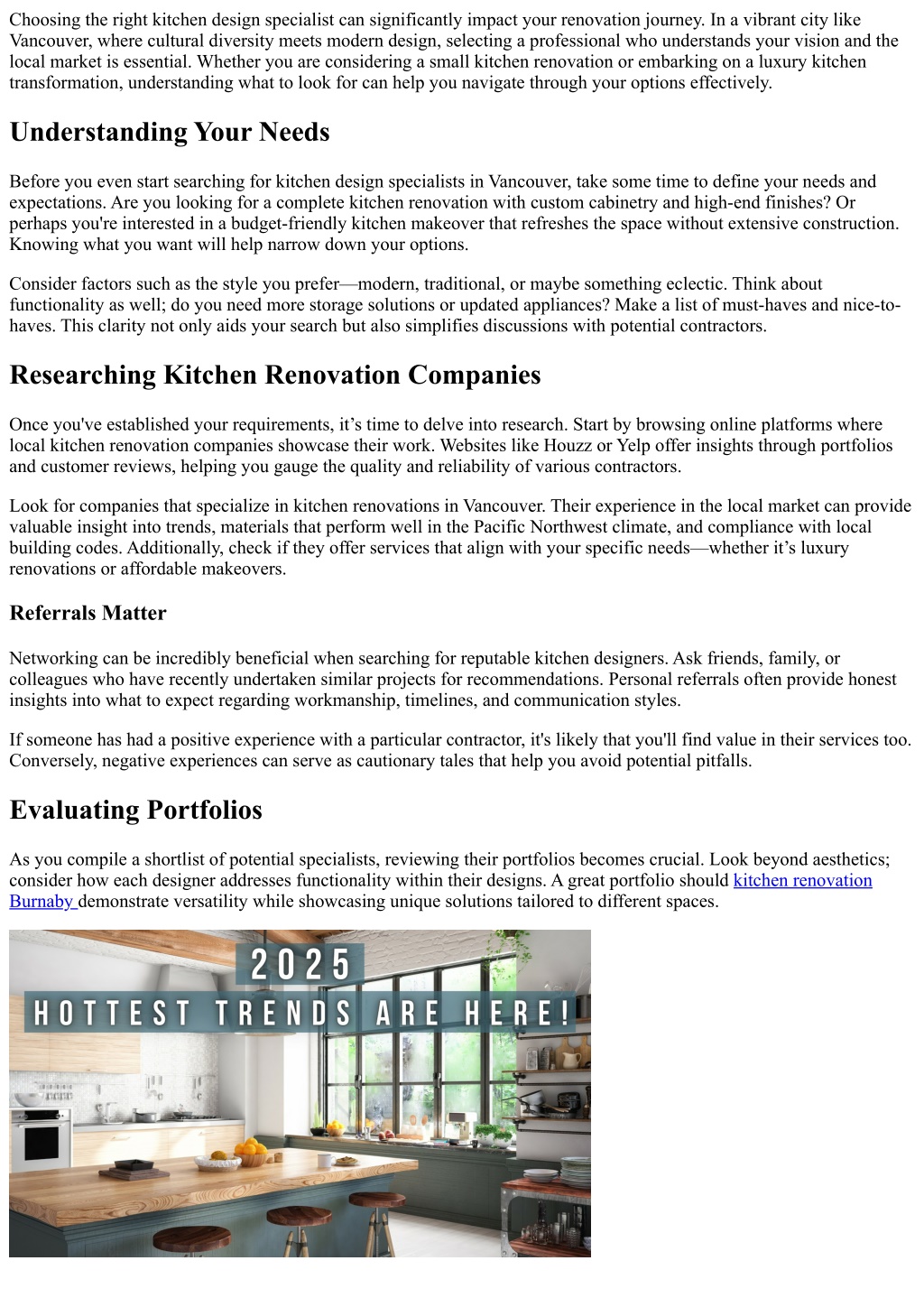 PPT - Finding the Best Kitchen Design Specialists in Vancouver ...
