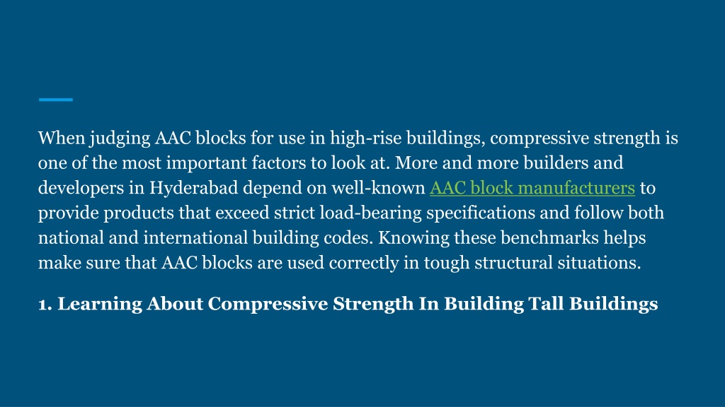 PPT - Compressive Strength Benchmarks_ Hyderabad’s Top AAC Block ...