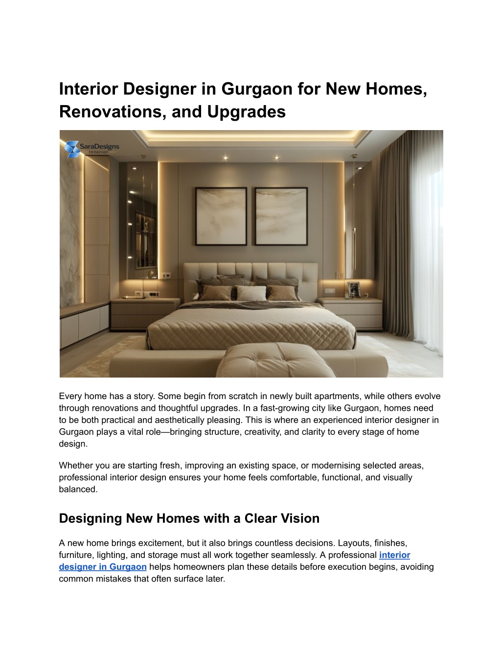 PPT - Interior Designer in Gurgaon for New Homes, Renovations, and ...