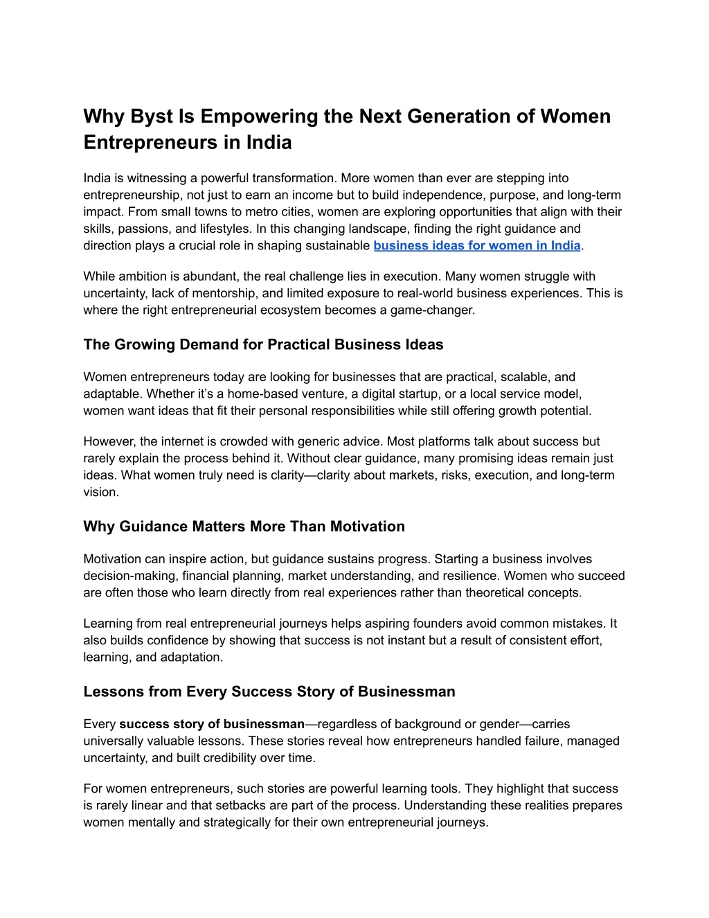 PPT - Why Byst Is Empowering the Next Generation of Women Entrepreneurs ...