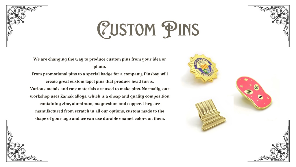 Pin For Slideshow PPT - Soft Enamel Pins PowerPoint Presentation, free download - ID:14791810